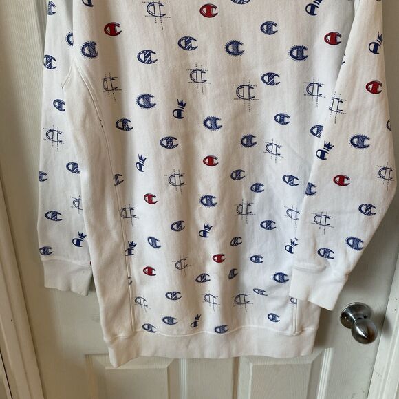 Vintage 90’s Champion Reverse Weave Sweatshirt Men’s Medium Spell Out Pullover - Picture 11 of 13